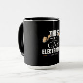 これはゲイ電気技師がLGBTに似ている マグカップ (正面左)