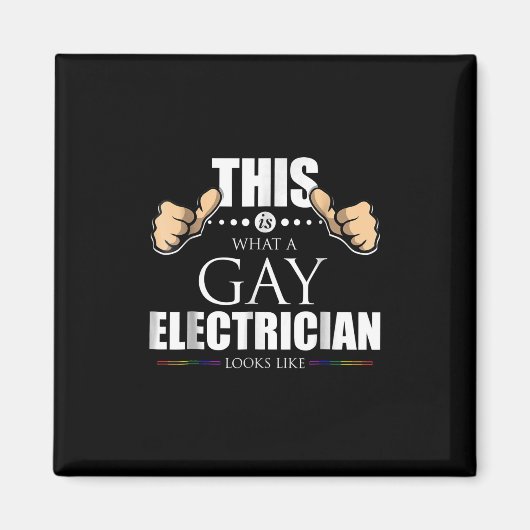 これはゲイ電気技師がLGBTに似ている マグネット (正面)
