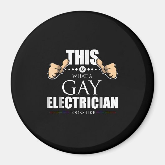 これはゲイ電気技師がLGBTに似ている マグネット (正面)