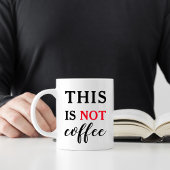これはコーヒーではありません 笑えるフレーズ コーヒーマグカップ