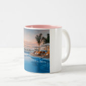 これはコーヒーマグだ。コーヒーとお茶のために。 ツートーンマグカップ (正面右)