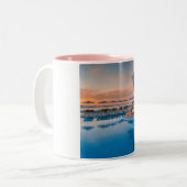 これはコーヒーマグだ。コーヒーとお茶のために。 ツートーンマグカップ (正面左)