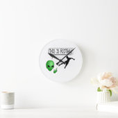 これはサッカーだ ラウンド壁時計 (ホーム)