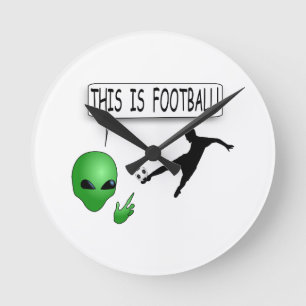 これはサッカーだ ラウンド壁時計