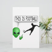 これはサッカーだ 便箋 (スタンド正面)