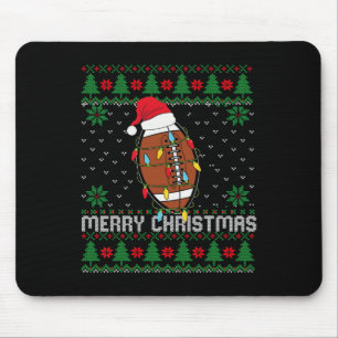 これはサンタHのクリスマスパジャマサッカーだ マウスパッド