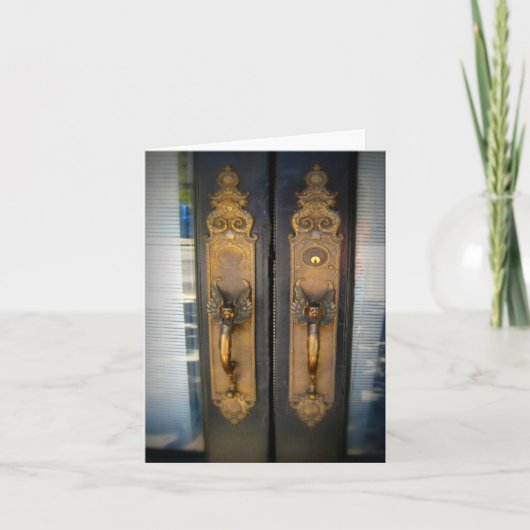 これはサンJoséカリフォルニアです: 黄銅は挨拶状を扱います カード (正面)