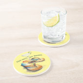 "これはジミーのためのもの"マーガリータ&サンダルズデザイン コースター (側面)
