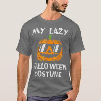 これはジャック・o・ラントと私の怠惰なハロウィーンの衣装だ tシャツ