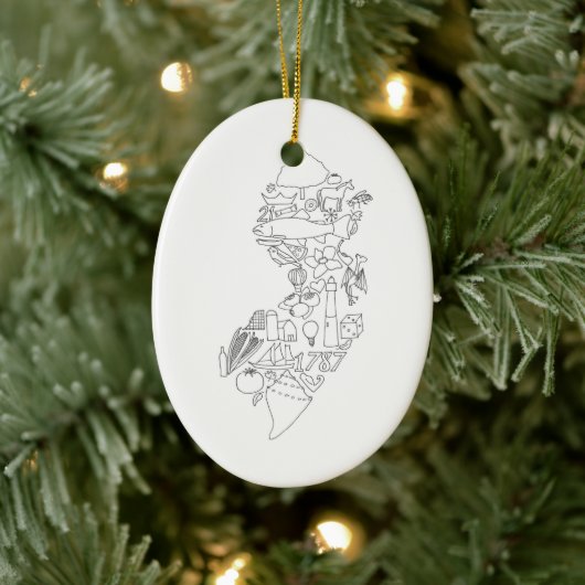 これはジャージーです セラミックオーナメント (ツリー)