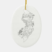 これはジャージーです セラミックオーナメント (正面)