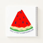 これはスイカじゃない ノートブック (裏面)