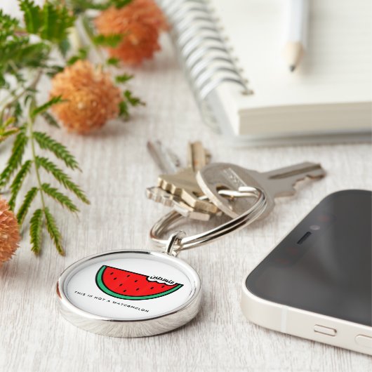 「これはスイカじゃない」パレスティナコレクション キーホルダー (側面)