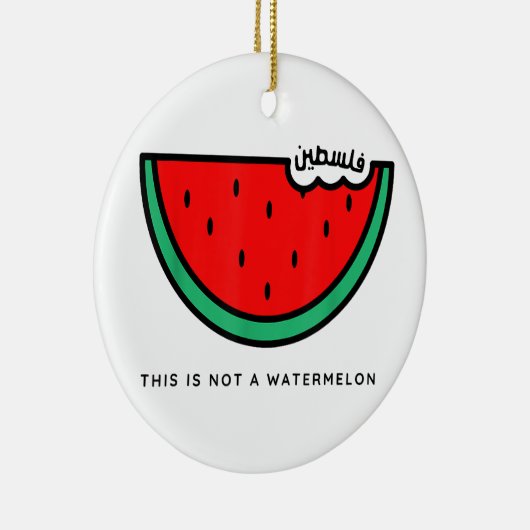 「これはスイカじゃない」パレスティナコレクション セラミックオーナメント (右)