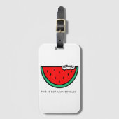 「これはスイカじゃない」パレスティナコレクション ラゲッジタグ (正面縦)