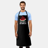 これはスイカではない – パレスチナのケフィエ エプロン (着用した状態)