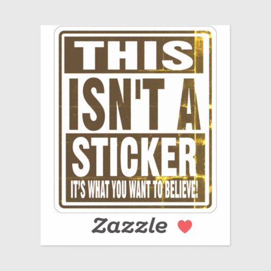 これはステッカーじゃない！ シール (シート)