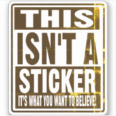 これはステッカーじゃない！ シール (正面)