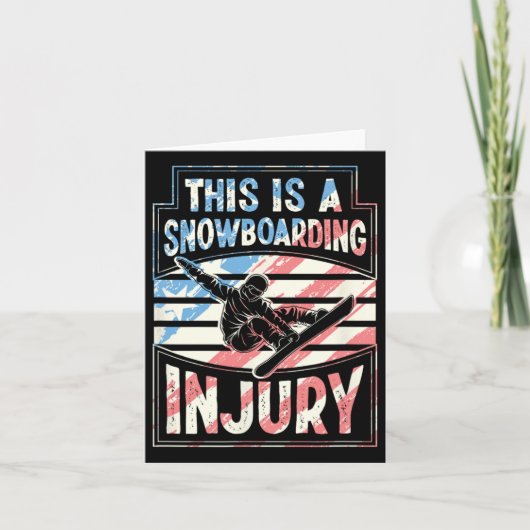 これはスノーボードの怪我だ カード (正面)