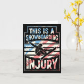 これはスノーボードの怪我だ カード (黄色い花)
