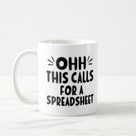 これはスプレッドシートを呼び出す – おもしろい Office Mouus コーヒーマグカップ