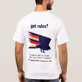 これはテストでした。 無視 Tシャツ (裏面)