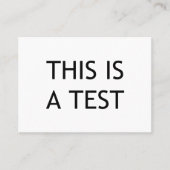 これはテストです 名刺 (正面)