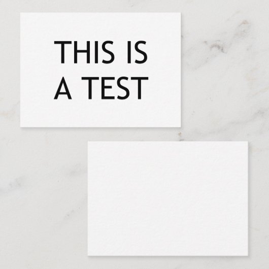これはテストです 名刺 (正面/裏面)
