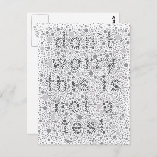 これはテストではない ポストカード (正面/裏面)