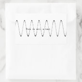 これはテストに過ぎない 長方形シール (バッグ)