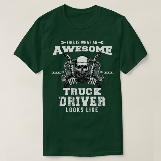 これはトラック素晴らしの運転手がギに似て最高のいる Tシャツ (デザイン正面)