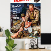 これはトレンチ足だ – それを防ぐ! ポスター (ホームオフィス)