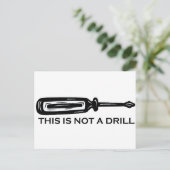 これはドリルじゃない ポストカード (スタンド正面)