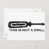 これはドリルじゃない ポストカード (正面/裏面)