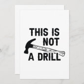 これはドリルではない サンキューカード (正面/裏面)