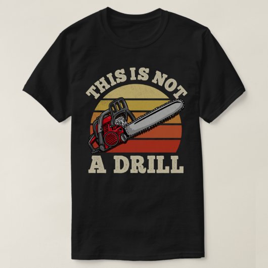 これはドリル道具ではない Tシャツ (デザイン正面)