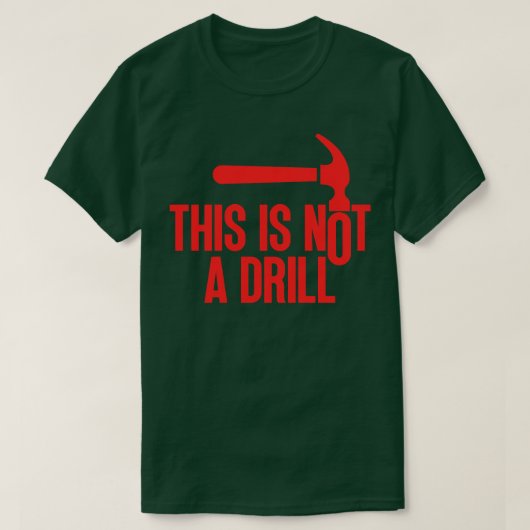 これはドリル1ではない Tシャツ (デザイン正面)