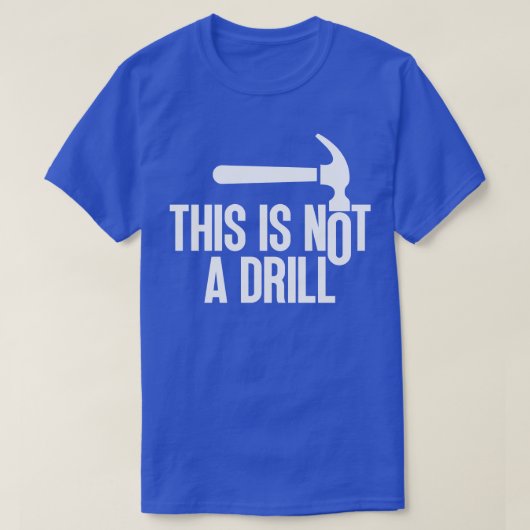 これはドリル10ではない Tシャツ (デザイン正面)
