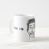これはナイジェルのマグです コーヒーマグカップ (正面左)