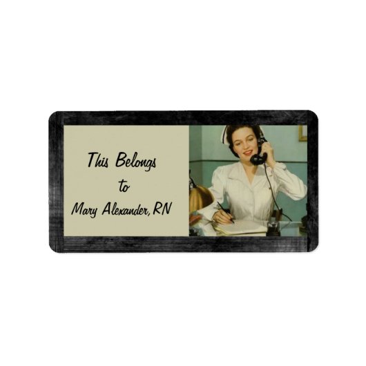 これはナースレトロクールに属する ラベル (正面)