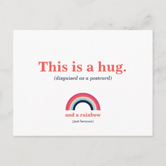 これはハグ虹モダンだ ポストカード (正面)