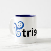 これはハッカーのコップです! ツートーンマグカップ (正面左)