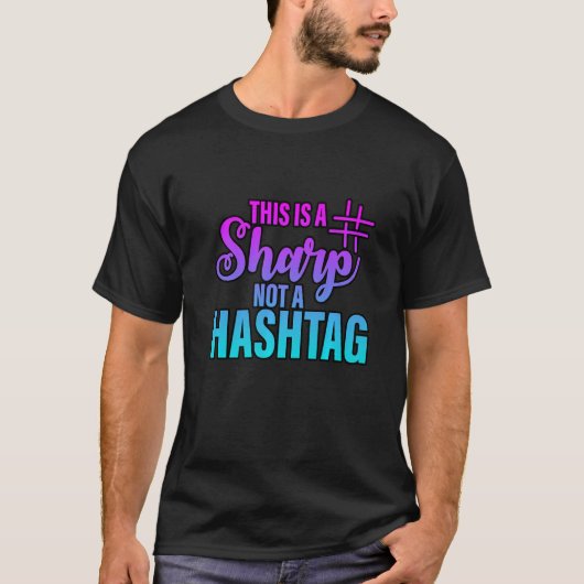 これはハッシュタグではない鋭い Tシャツ (正面)