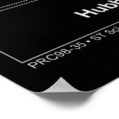 これはハッブル宇宙望遠鏡の複製だ ポスター (角)