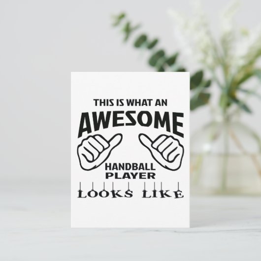 これはハンドボール素晴らしプレーヤーの外観である ポストカード (スタンド正面)