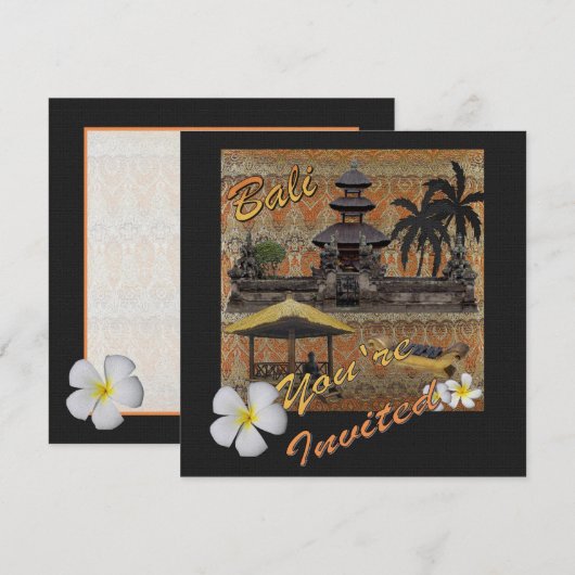 これはバリです 招待状 (正面/裏面)