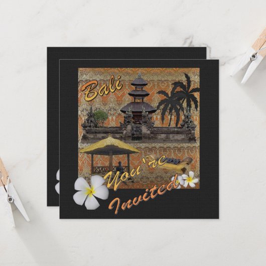 これはバリです 招待状 (正面/裏面インサイチュ)