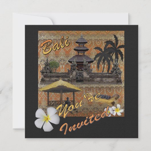 これはバリです 招待状 (正面)