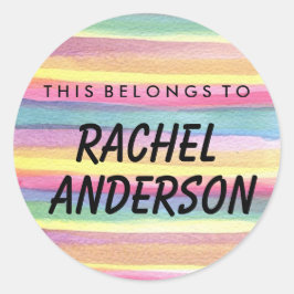 これはパーソナライズされた丸ステッカーのものだ ラウンドシール