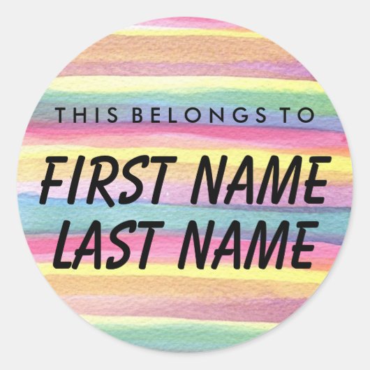 これはパーソナライズされた丸ステッカーのものだ ラウンドシール (正面)